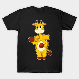 Giraffe Cricket Cricket bat T-Shirt